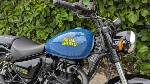 Meteor Royal Enfield Matte Blue Colour Royal Enfield Meteor 350